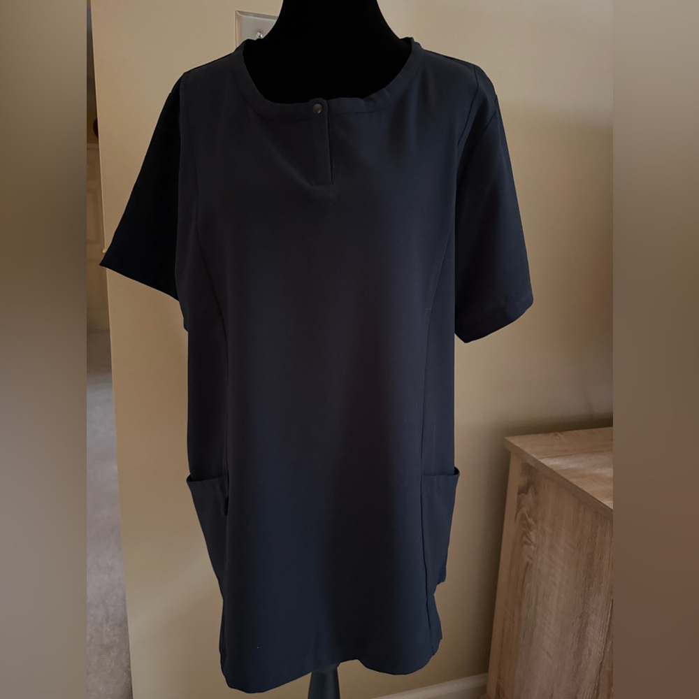 Cuddl Duds Black Tunic Top